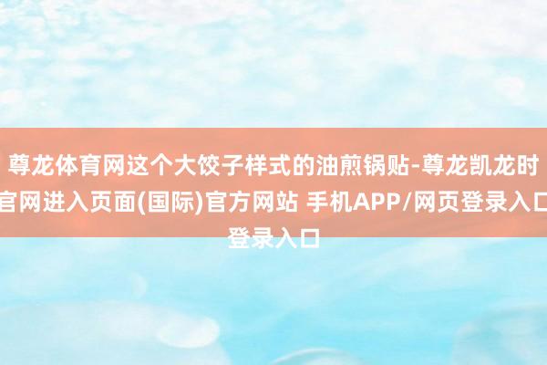 尊龙体育网这个大饺子样式的油煎锅贴-尊龙凯龙时官网进入页面(国际)官方网站 手机APP/网页登录入口
