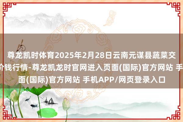 尊龙凯时体育2025年2月28日云南元谋县蔬菜交游阛阓有限包袱公司价钱行情-尊龙凯龙时官网进入页面(国际)官方网站 手机APP/网页登录入口