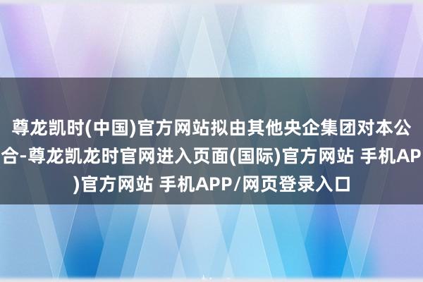尊龙凯时(中国)官方网站拟由其他央企集团对本公司实行专科化整合-尊龙凯龙时官网进入页面(国际)官方网站 手机APP/网页登录入口