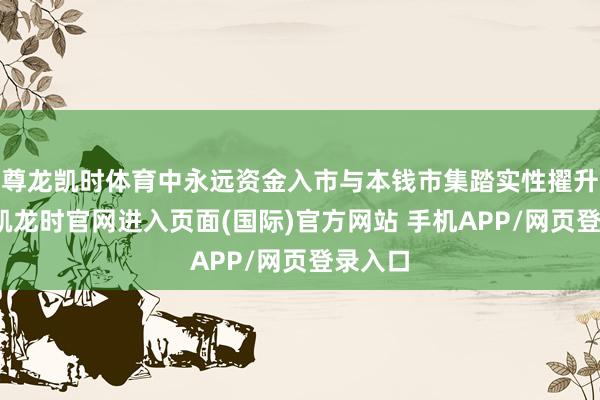 尊龙凯时体育中永远资金入市与本钱市集踏实性擢升-尊龙凯龙时官网进入页面(国际)官方网站 手机APP/网页登录入口